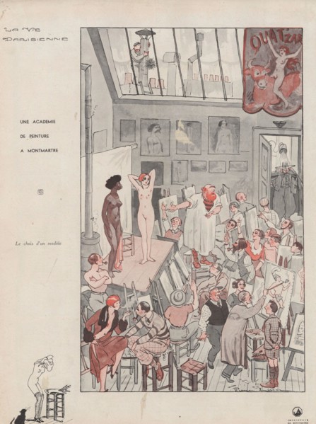 1930s France La Vie Parisienne Magazine Plate