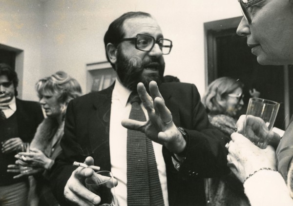 Italian philosopher, semiotician, and writer Umberto Eco, 1980s