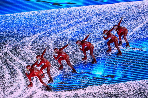 General view, FEBRUARY 4, 2022 : Beijing 2022 Olympic Winter Games Opening Ceremony at National Stadium in Beijing, China. USA ORIGIN SALES ONLY