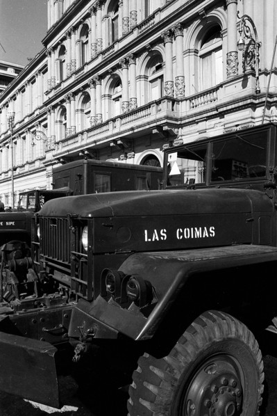 Government House (Casa Rosada) during the March 24th, 1976 coup d´etat dethroning Argentine President Isabel Perón from power, Buenos Aires, Argentina