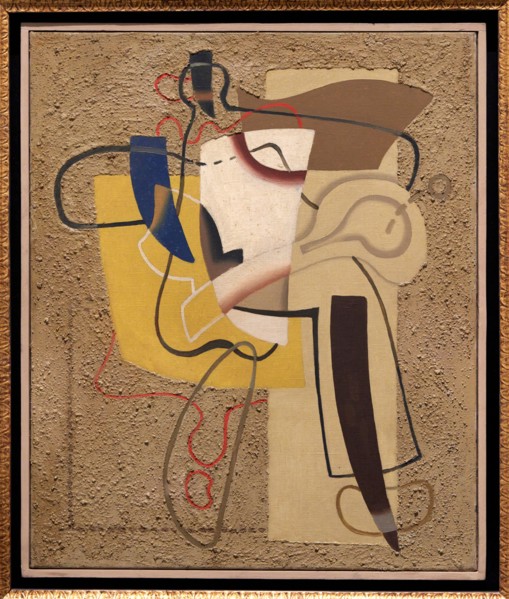Tennis Player on Yellow, 1933, Willi Baumeister (Stuttgart, Alemania, 1889 - 1955)