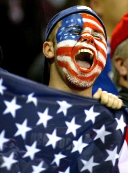 Feb. 18, 2002 - U.S. - NO MAGS, NO SALES -- KRT SPORTS STORY SLUGGED: OLY-HOCKEY KRT PHOTOGRAPH BY ERICH SCHLEGEL/DALLAS MORNING NEWS (February 18) SALT LAKE CITY, UT-- Daniel Vice, 23, of West Valley...