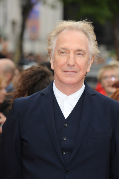 ALAN RICKMAN HARRY POTTER AND THE DEATHLY HALLOWS - PART 2 - WORLD PREMIERE TRAFALGAR SQUARE LONDON ENGLAND 07 July 2011