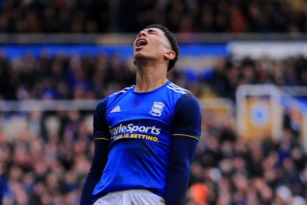Birmingham, UK. 07th Mar, 2020. Jude Bellingham of Birmingham City annoyed after his missed goal scoring opportunity during the Sky Bet Championship match between Birmingham City and Reading at St And...