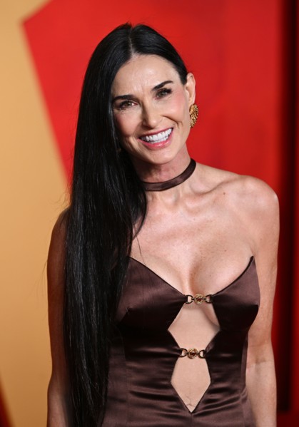 Los Angeles, USA. March 10th, 2024. Demi Moore arriving at the Vanity Fair Oscar Party, Wallis Annenberg Center for the Performing Arts. Credit: Doug