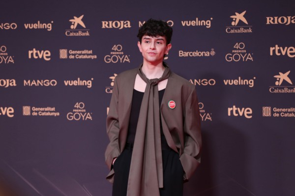 Barcelona, Spain – February 8, 2026. Diego Céspedes poses during the photocall at the 40th edition of the Goya Awards, held in Barcelona. Alejandro Carvajal Gonzalez / Alamy Live News