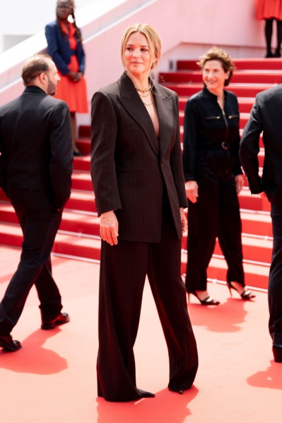 Virginie Efira attends the "Soudain" screening during the 79th annual Cannes Film Festival at Palais des Festivals on May 15, 2026 in Cannes, France.