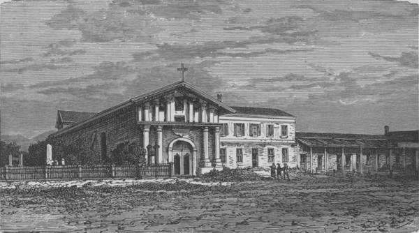 SAN FRANCISCO. The Old Church of Mission Dolores, built in 1776 1882 print