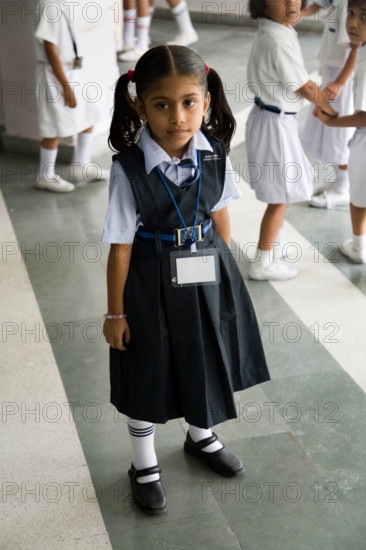 Child at school in Hazira, near Surat. Gujarat. India