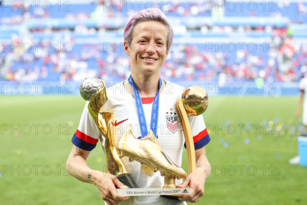 Lyon, France. 07th July, 2019. Rapinoe the United States during match against the Netherlands game valid for the Final of the Women 's Soccer World Cup in Lyon in France this Sunday, 07. Credit: Brazi...