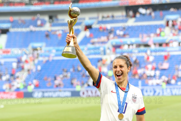 Lyon, France. 07th July, 2019. Carli Lloyd the United States during match against the Netherlands game valid for the Final of the Women 's Soccer World Cup in Lyon in France this Sunday, 07. Credit: B...