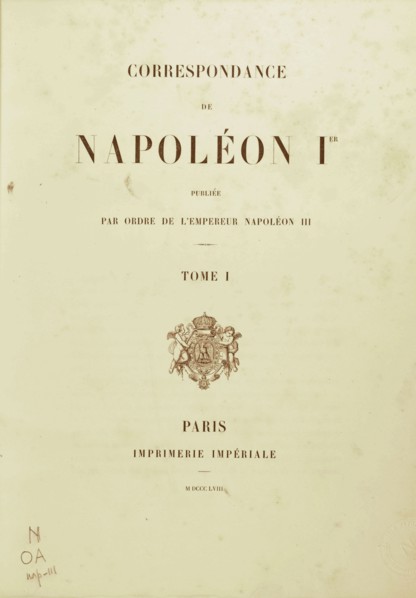 Correspondance de Napoléon 1er