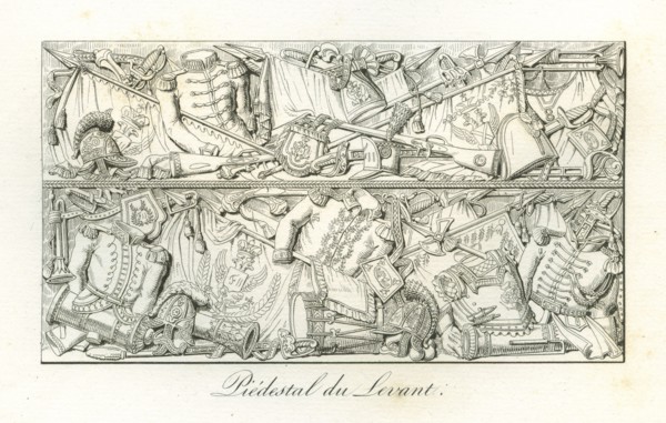 Colonne Vendôme : relief ornant le piédestal côté est