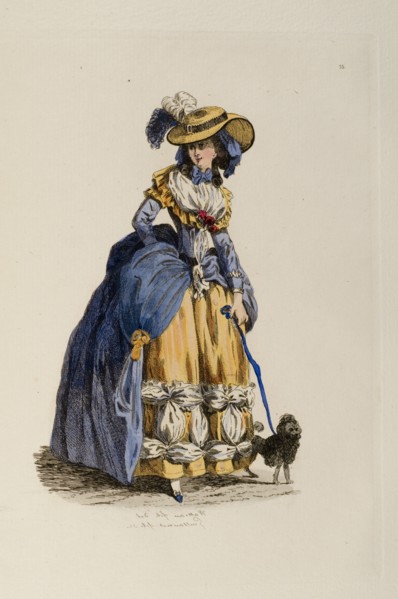 Femme à la mode du 18e siècle