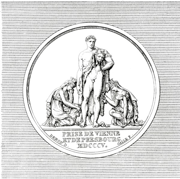 Médaille de la campagne de 1805 : Prise de Vienne et de Presbourg