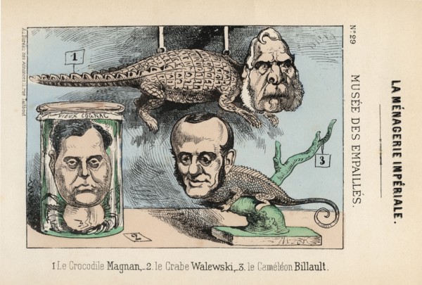 Musée des empaillés. Caricature