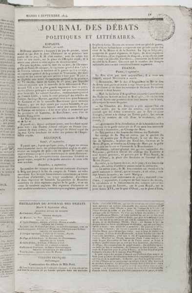 Le journal des Débats