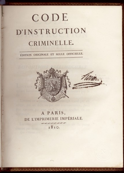 Code d'Instruction criminelle