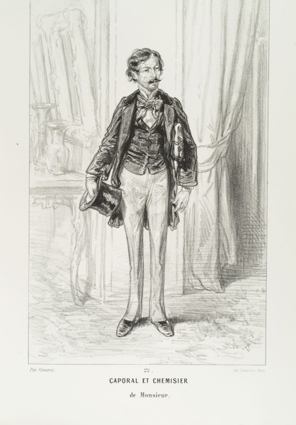 Gavarni, Corporal and haberdasher