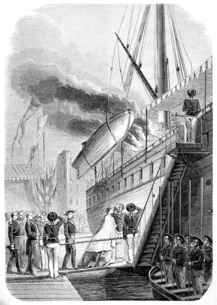 Napoleon III and Eugenie sailed from Marseille to La Ciotat