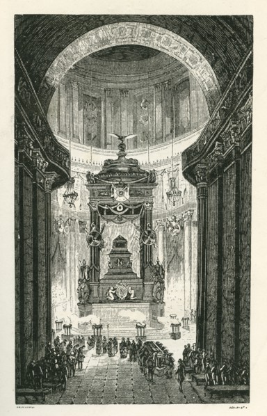 Arrivée du cercueil de Napoléon 1er en l'église des Invalides