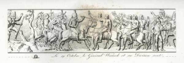 Colonne Vendôme : Le 19 octobre 1805, le général Werneck et sa division sont fait prisonniers.