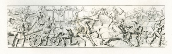 Colonne Vendôme : Le 20 octobre 1805, 1500 officiers et 40000 hommes sortent d'Ulm, posent les armes et se rendent en France.