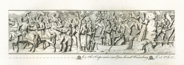 Colonne Vendôme : Le 27 octobre, le 1er corps arrive sur l'Inn devant Wasserburg.