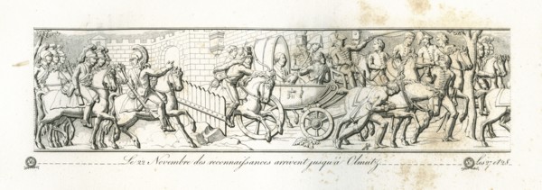 Colonne Vendôme : Le 22 novembre 1805, des éclaireurs arrivent jusqu'à Olmutz.