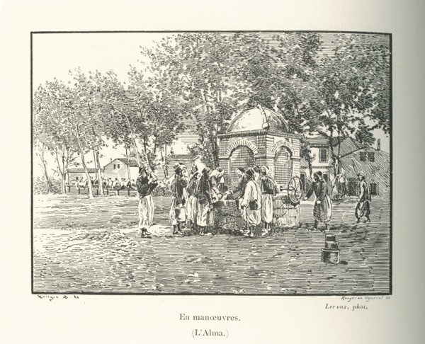 Zouaves en manoeuvres