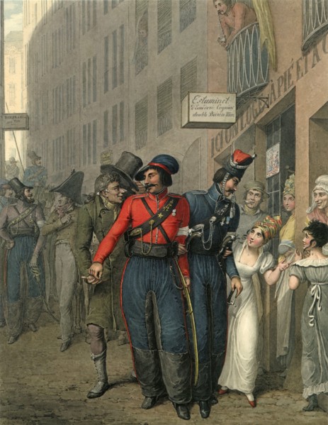 Opitz, Les Cosaques à Paris en 1814
