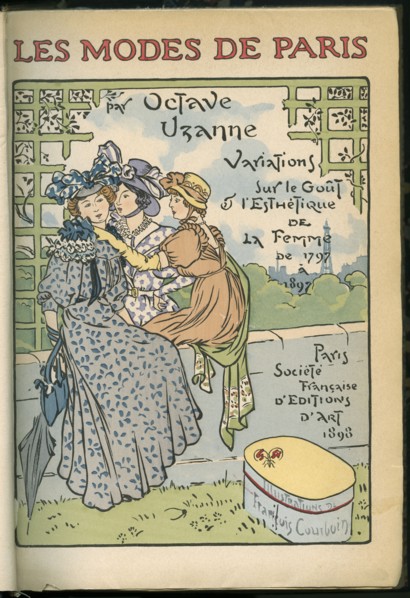 Cover from the book "Les Modes de Paris", 1797-1897