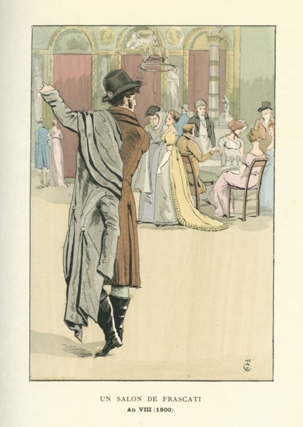 Un salon de Frascati, 1800