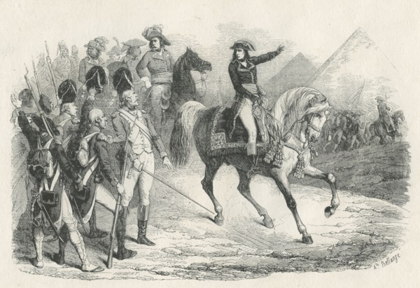 Bonaparte devant les pyramides de Gizeh