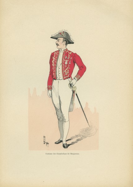 Costume des Chambellans de l'Empereur, sous le Second Empire