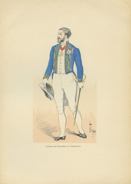 Costume des Chambellans de l'Impératrice, sous le Second Empire