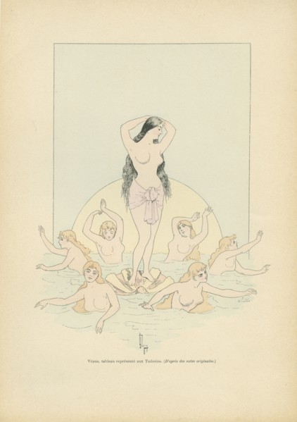 Vénus, tableau vivant représenté lors d'un bal aux Tuileries, sous le Second Empire