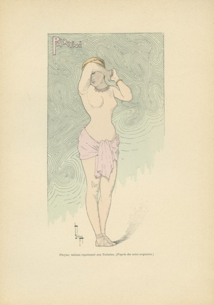Phryné, tableau vivant représenté lors d'un bal aux Tuileries, sous le Second Empire