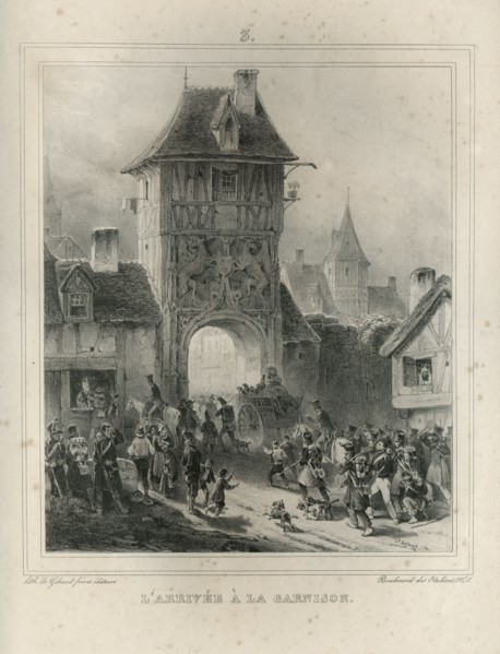 Bellangé, "L'arrivée à la garnison"