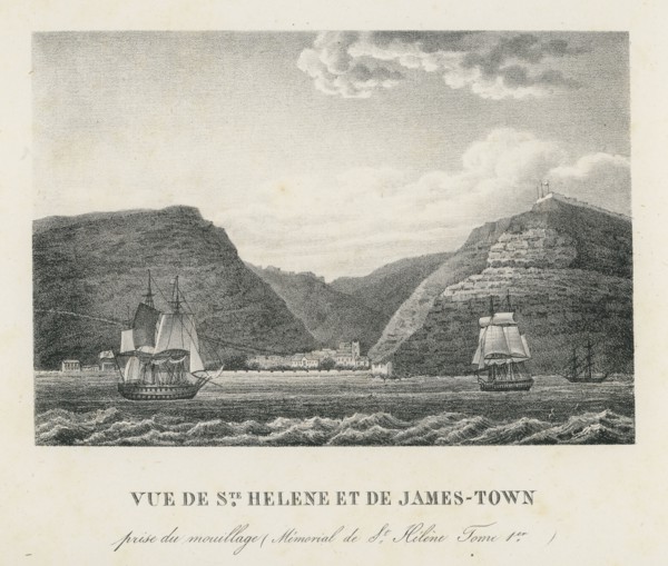 Vue de Ste Hélène et de James-Town (Ile de Sainte-Hélène)