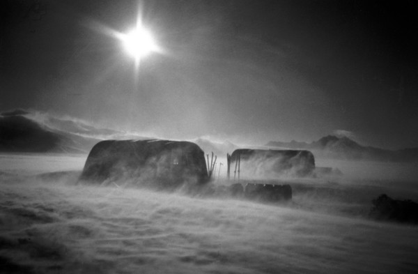 Ice field landscape in the Antarctic (1989)