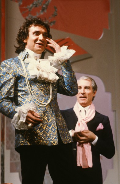 Michel Sardou and Jean Poiret, 1982