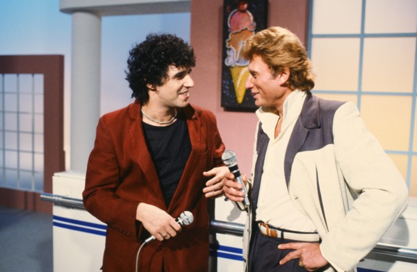 Julien Clerc and Johnny Hallyday, 1983