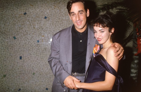 Thierry Ardisson with his wife Beatrice, 1988