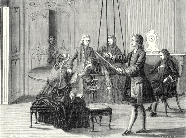 La première étincelle électrique tirée du corps humain (1745)