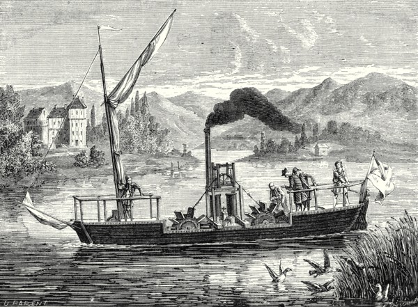 Expérience de Miller, Taylor et Symington faite, en 1789, sur la pièce d'eau de la terre de