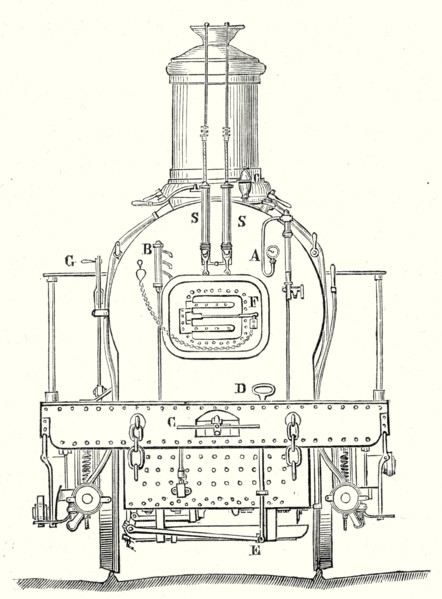 Rear of a locomotive