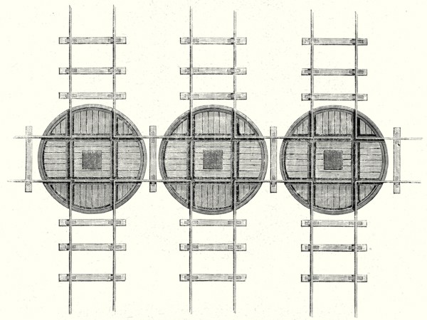 Rectangular railway turning plates