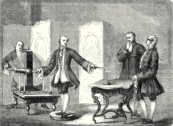 Le physicien Jallabert découvre le pouvoir des pointes