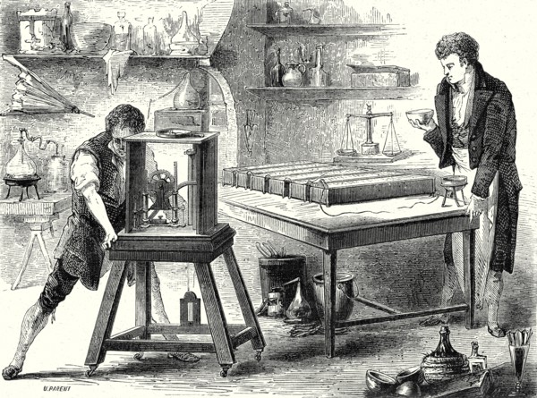 Davy décompose les alcalis par la pile voltaïque (1807)